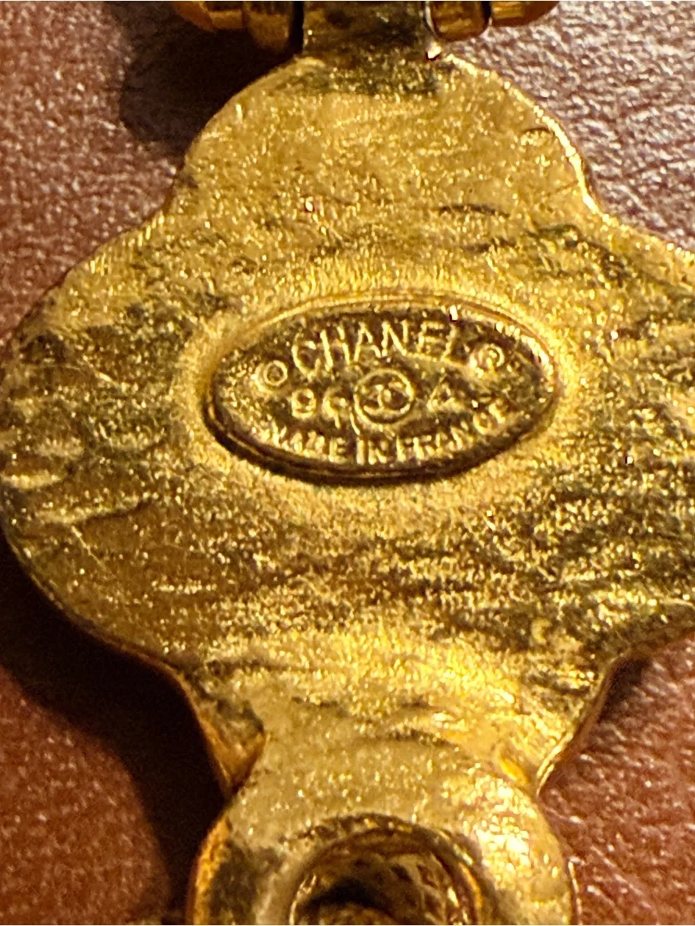Vintage Chanel CC Clover Statement Necklace